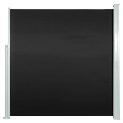 vidaXL izvelkama sānu markīze, melna, 140x300 cm