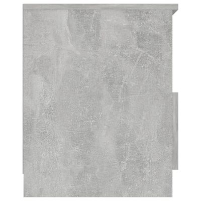 vidaXL naktsskapīši, 2 gab., betona pelēki, 40x40x50 cm, skaidu plātne