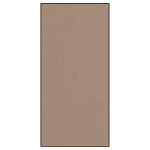vidaXL Durvju paklājs Bežs un melns 120 x 250 cm 100% poliamīds