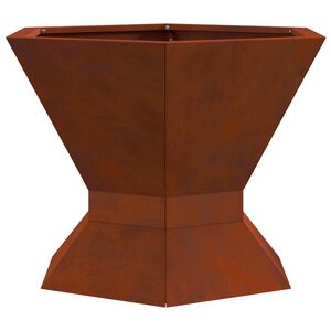 vidaXL Uguns bļoda Rūsa 50 x 50 x 40 cm