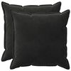 vidaXL Spilvenu pārvalks 2 pcs HOUTEN Melns 55 x 55 cm Samts