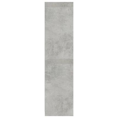 vidaXL skapis, betona pelēks, 100x50x200 cm, skaidu plāksne