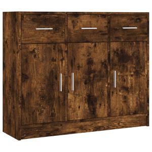 vidaXL kumode, ozolkoka krāsa, 91x28x75 cm, inženierijas koks
