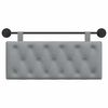 vidaXL Karājo&scaron;s galvgalis Gai&scaron;i pelēks 110 x 55 x 7 cm audums