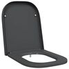 vidaXL Tualetes sēdeklis Antracīts 47,5 x 35 x 3,6 cm Duroplast