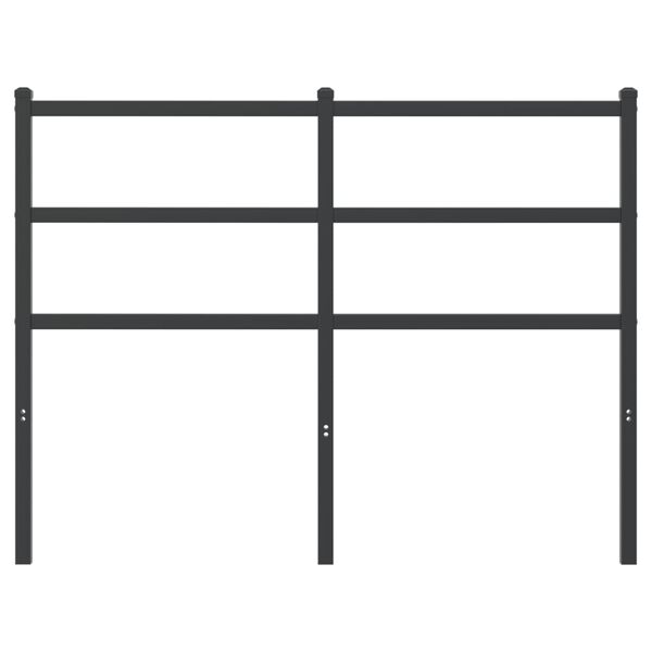 vidaXL rezerves galvgalis, metāls, melns, 120 cm