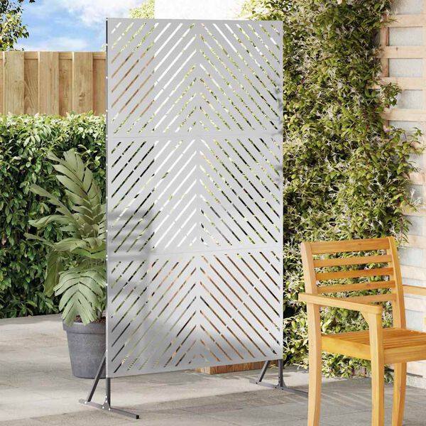 vidaXL Privātuma ekrāns Pelēka 100 x 50 x 180 cm Tērauds