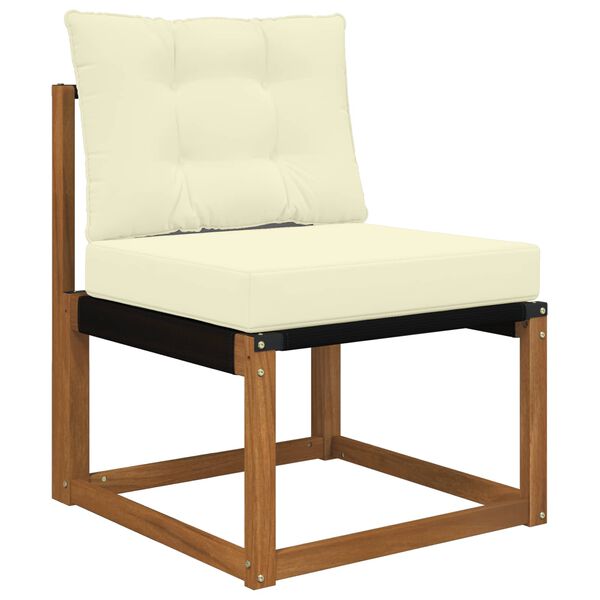 vidaXL Āra dīvāna spilvens 2 pcs Krēmkrāsa Poliesters