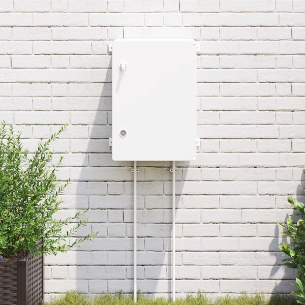 vidaXL Kontroles skapis Pelēka 47 x 20 x 60 cm ABS plastmasa