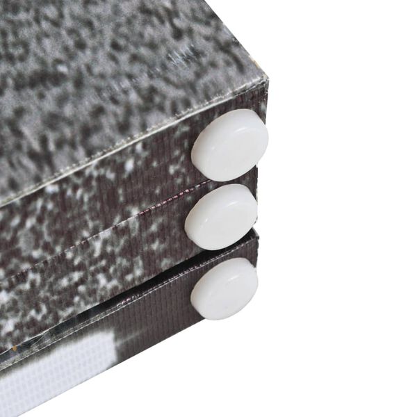 vidaXL istabas aizslietnis, 200x170 cm, saliekams, Londona, melnbalts