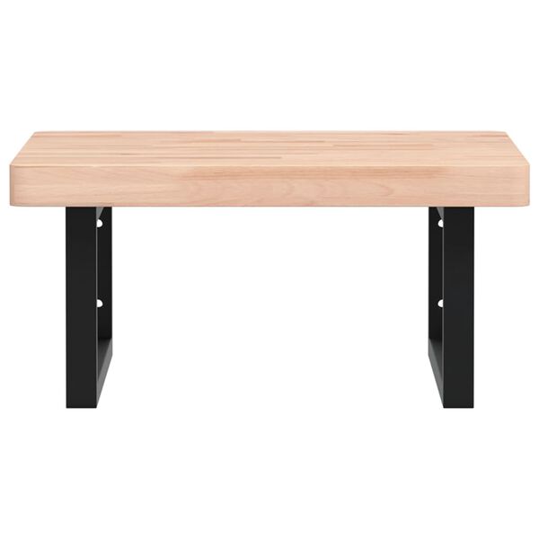 vidaXL izlietnes plaukts, stiprināms pie sienas, tērauds, dižskābardis