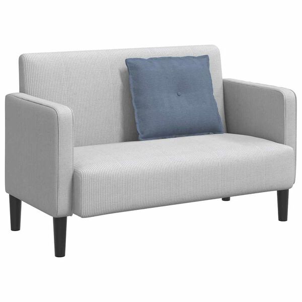 vidaXL Atpakaļ spilvens Zila 60 x 50 cm Korduroja audums