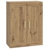 vidaXL Sienas skapis Pie sienas Artisan ozols 69,5 x 34 x 90 cm