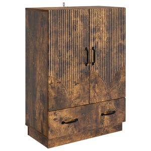 vidaXL Puse Kūpināts ozols 66 x 34,5 x 92 cm Inženierijas koks