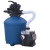 vidaXL baseina sūknis ar smil&scaron;u filtru un taimeri, 530 W, 10980 L/h