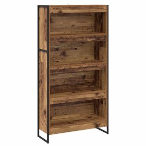 vidaXL Grāmatplaukts 80 x 30 x 155 cm Inženierijas koks Vecs koks