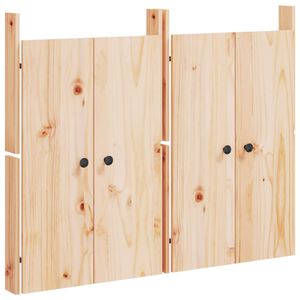 vidaXL āra virtuves durvis, MEPPEL, baltas, 50x9x82 cm, priedes koks