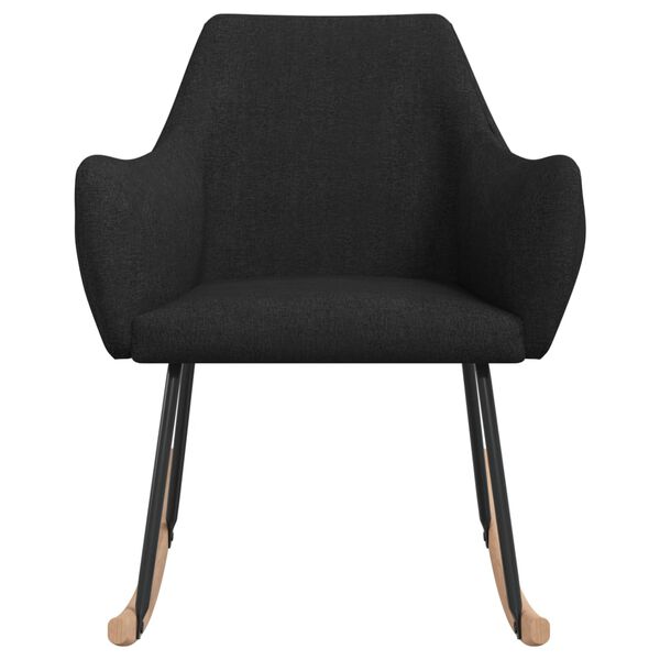 vidaXL &scaron;ūpuļkrēsls, melns audums