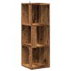 vidaXL Stūra skapis Old Wood 33x33x100 cm Engineered Wood