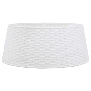 vidaXL Ziemassvētku eglītes svārki balti &Oslash;56x23 cm Plastmasa