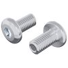 vidaXL Slēdzene skrūve Vienkrāsains 2 gab. Sudraba M6 x 12 mm Tērauds