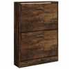 vidaXL apavu plaukts, ozolkoka krāsa, 59x17x81 cm, inženierijas koks