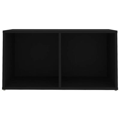 vidaXL TV plaukti, 2 gab., melni, 72x35x36,5 cm, skaidu plāksne