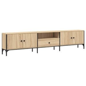 vidaXL TV plaukts, 200x25x44 cm, inženierijas koks, ozolkoka krāsa