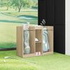 vidaXL Golfu skapis Vienkrāsains Sonoma ozols 102 x 45 x 85,5 cm
