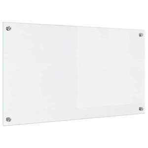 vidaXL Virtuves aizsargpanelis Caurspīdīgs 90 x 50 cm rūdīts stikls