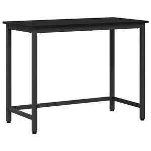 vidaXL galds Melns ozolkoks 80 x 50 x 76,5 cm
