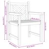 vidaXL Dārza krēsls 2 pcs 60 x 58 x 90 cm Ciets tek&scaron;a koks