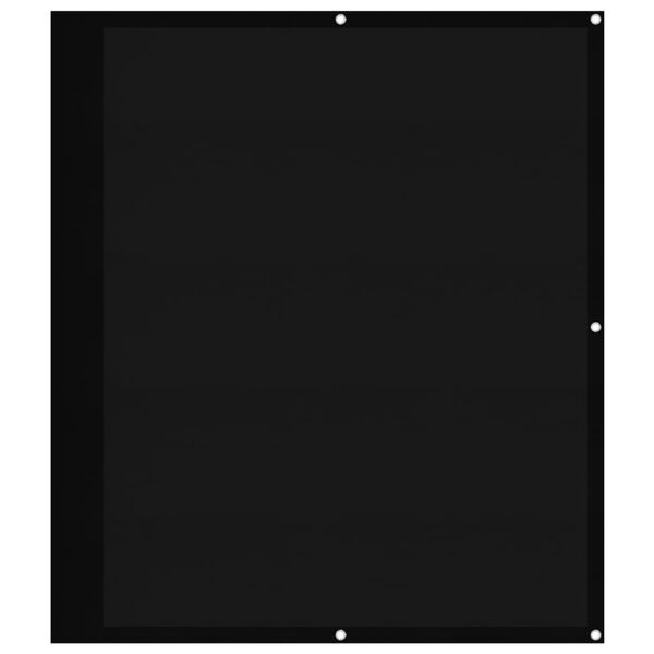 vidaXL balkona aizslietnis, melns, 120x800cm, 100% poliestera oksforda