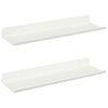 vidaXL Peldējo&scaron;ais plaukts 2 gab. Balts 30 x 9 x 2,5 cm Tērauds