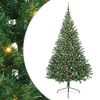 vidaXL Mākslīgais LED Ziemassvētku eglīte su 300 LED Zaļa 240 cm PVC