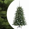 vidaXL Mākslīgā Ziemassvētku egle ar bumbiņu 120 cm 150 LED