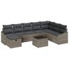 vidaXL Dārza dīvānu komplekts 9 gab. poliratāns