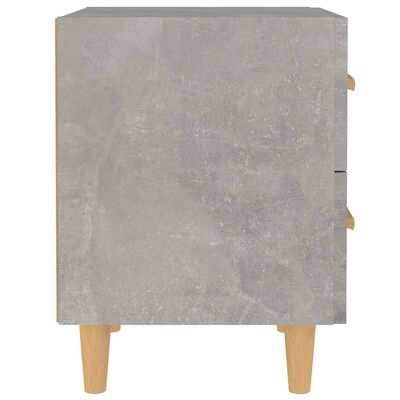 vidaXL naktsskapītis, betona pelēks, 40x35x47,5 cm