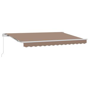 vidaXL Nolokāms markīze Pelēkbrūna 350 x 250 cm