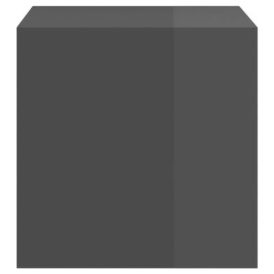 vidaXL sienas plaukti, 2 gab., pelēki, 37x37x37 cm, skaidu plāksne