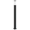 vidaXL stabveida gaismeklis ar sensoru, 110 cm, melns, IP44