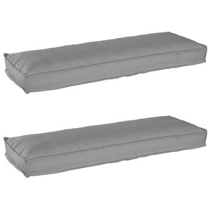 vidaXL Kastī&scaron;u spilvenu komplekts 2 pcs Pelēka 120 x 40 x 8 cm