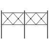vidaXL rezerves galvgalis, metāls, melns, 160 cm