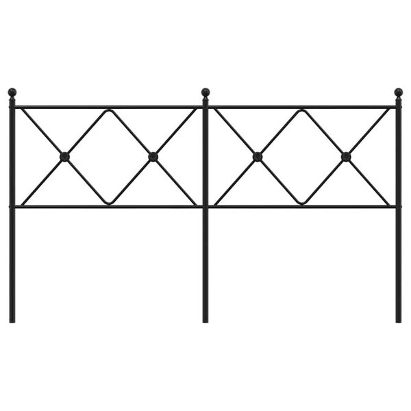 vidaXL rezerves galvgalis, metāls, melns, 160 cm