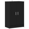 vidaXL apavu skapītis, 60x35x92 cm, inženierijas koks, melns