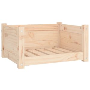 vidaXL suņu gulta, 55,5x45,5x28 cm, masīvs priedes koks