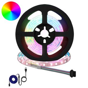 vidaXL LED stripa 2 gab. Melna un caurredzama Vara un plastmasa