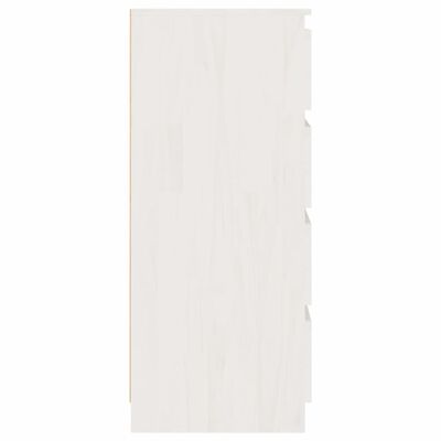 vidaXL skapītis, balts, 60x36x84 cm, priedes masīvkoks