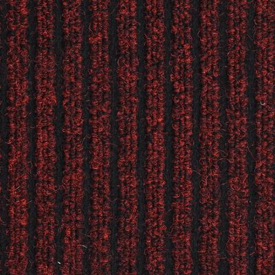 vidaXL durvju paklājs, svītrains, sarkans, 40x60 cm