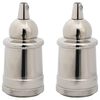 vidaXL Lampu turētāji 2 gab Satin Nickel E27